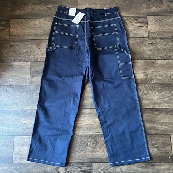 Nike Men's Indigo Carpenter Trouser Pants Navy Blue Size 34 FB7198-451